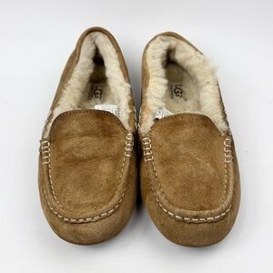 UGG Ansley Tan Suede/Sherpa Women’s Slippers #3312 Sz 7
